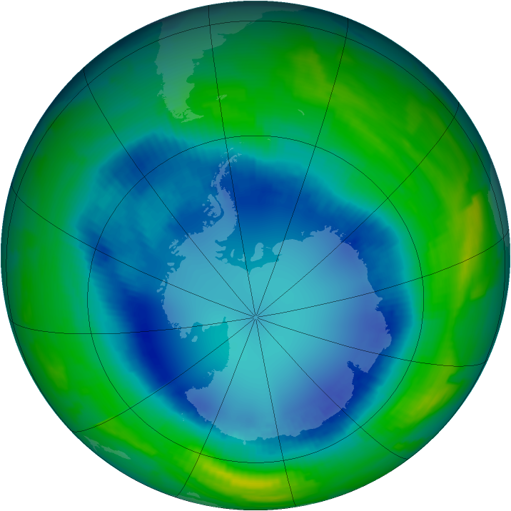 Ozone Map 1996-08-16